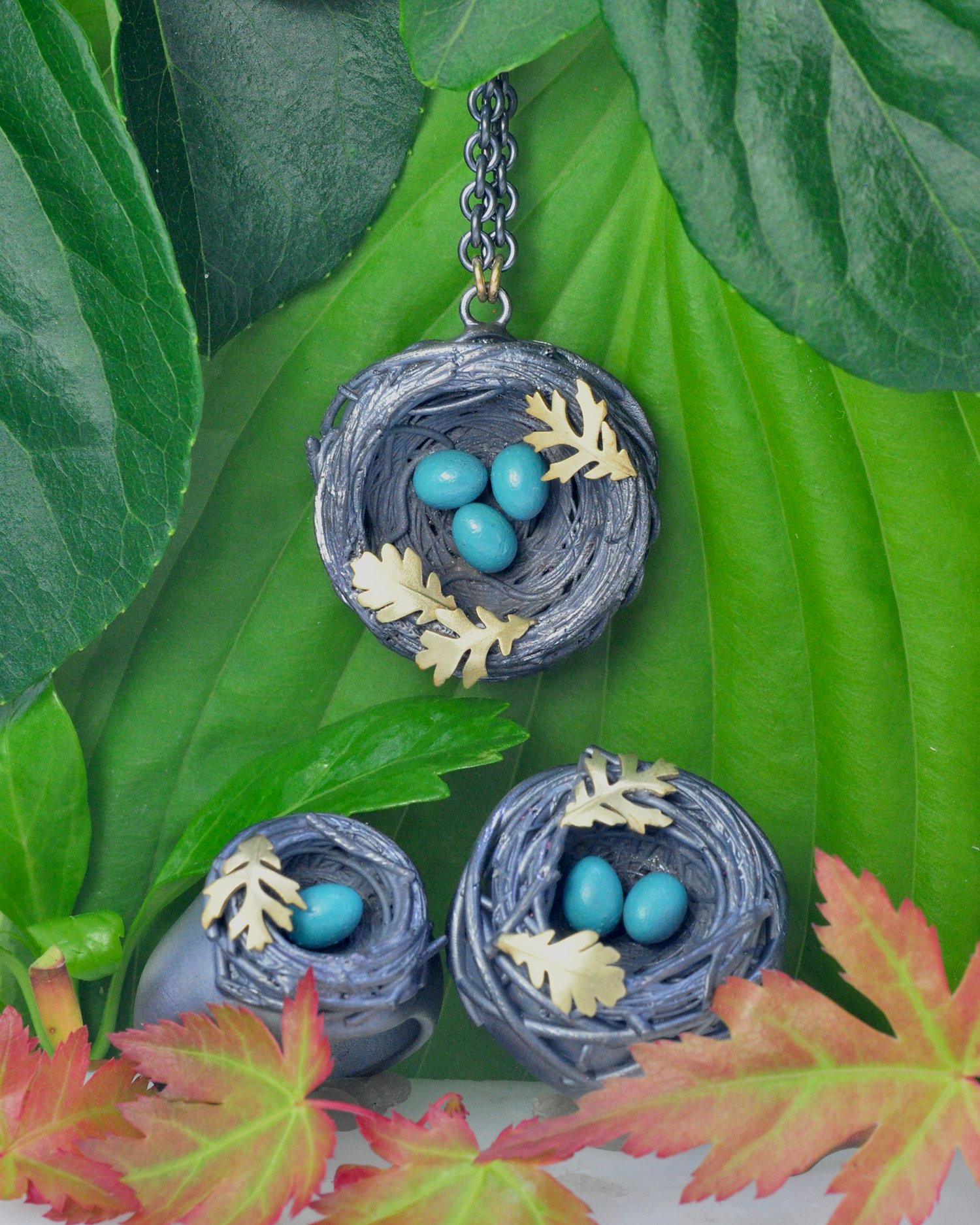 Small Nest Pendant Necklace — Rebecca Myers Design